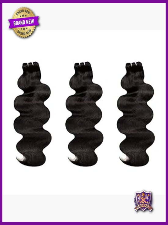 Body Wave Raw Human Hair Bundles 24-26-28 Inches 100% Unprocessed Weave main image 5